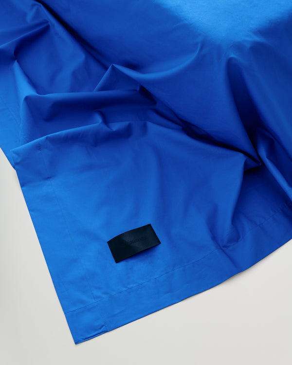Mother flat sheet | Italian blue Poplin